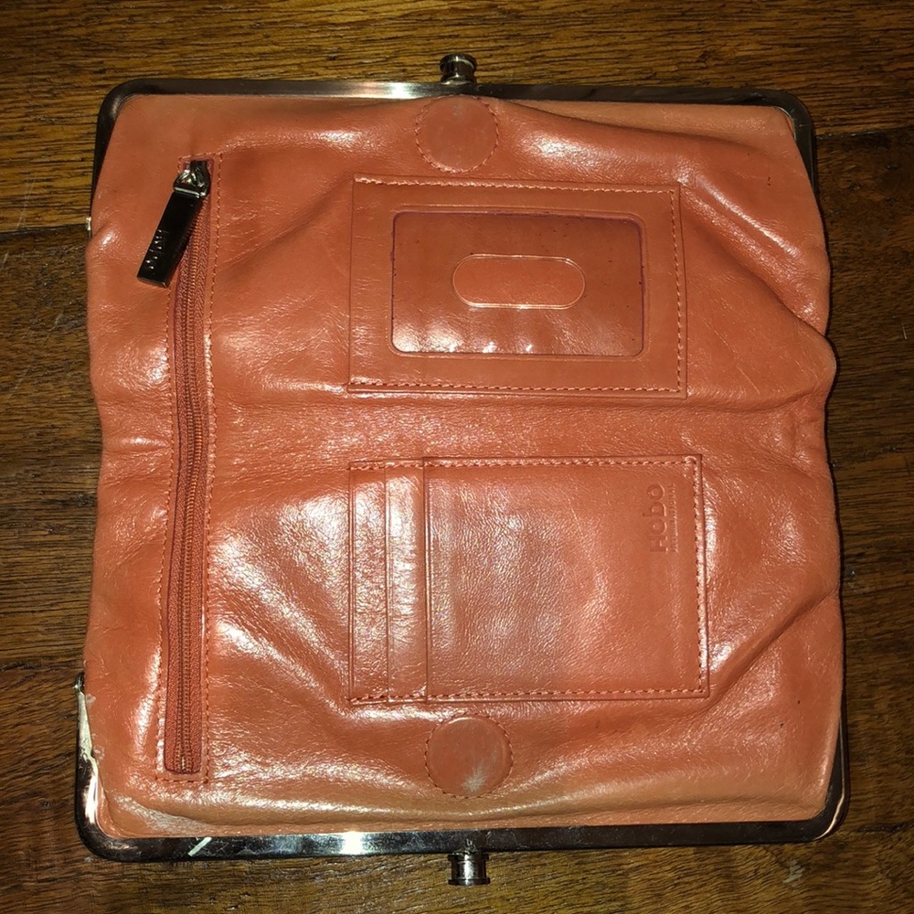 Pink hobo wallet